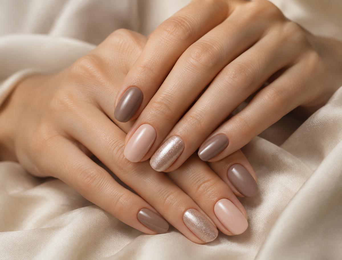 Unhas finalizadas em tons elegantes